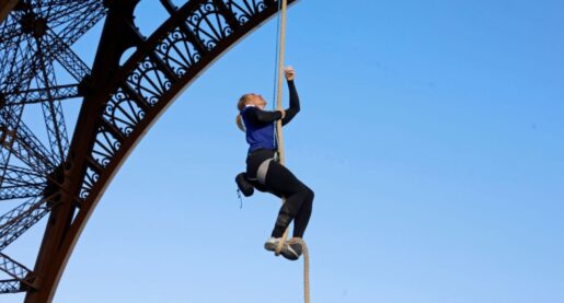 Athlete Climbs Eiffel Tower, Breaks Record