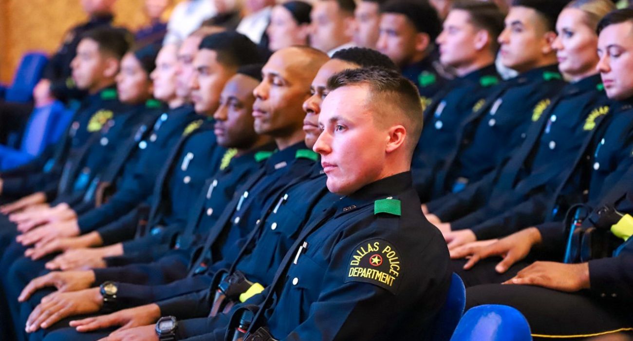Dallas Police Department Recruits at graduation