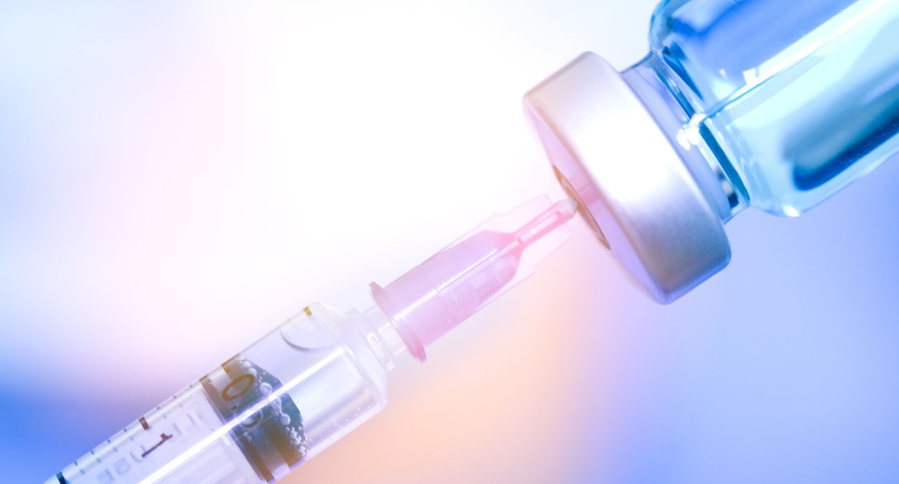 Vaccine in syringe