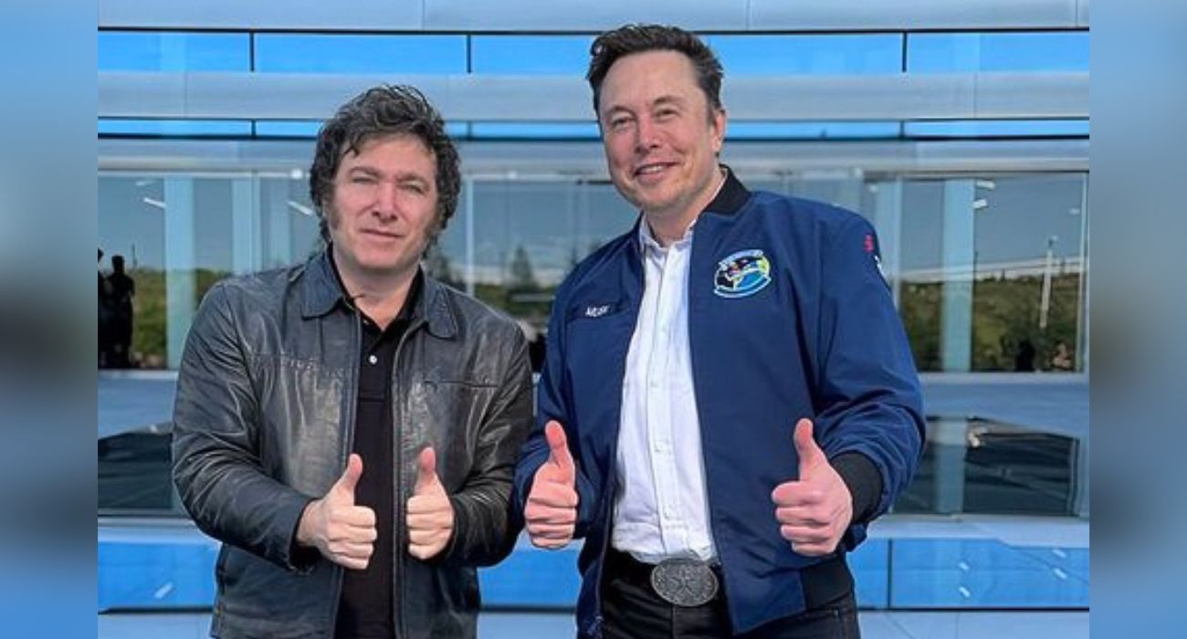 Argentine President Javier Milei and Elon Musk