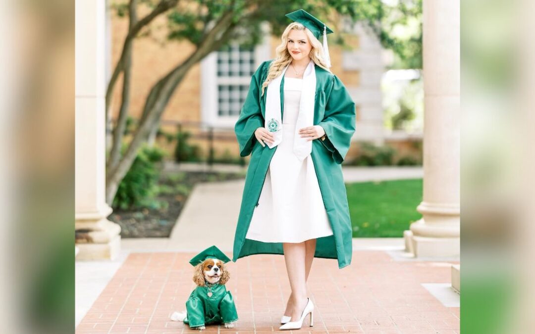 Dog Donning UNT Graduation Gear Goes Viral