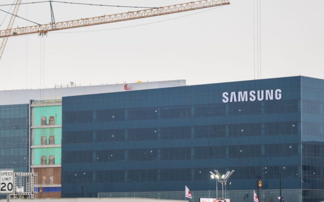 La producción de chips Samsung en Texas obtiene un impulso de 6.4 millones de dólares
