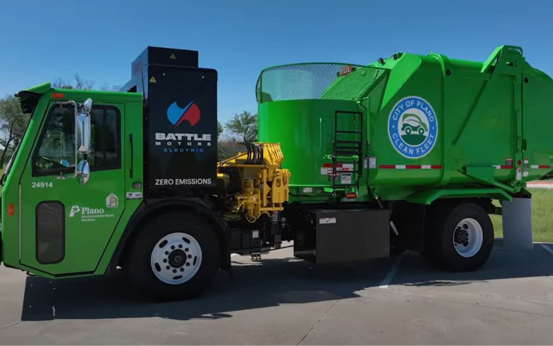 VIDEO: Un camión de basura totalmente eléctrico llega al norte de Texas