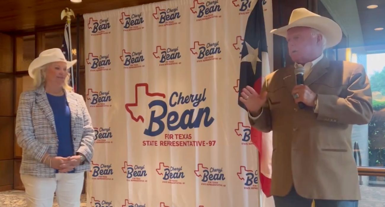Texas House candidate Cheryl Bean and Texas Agriculture Commissioner Sid MIller