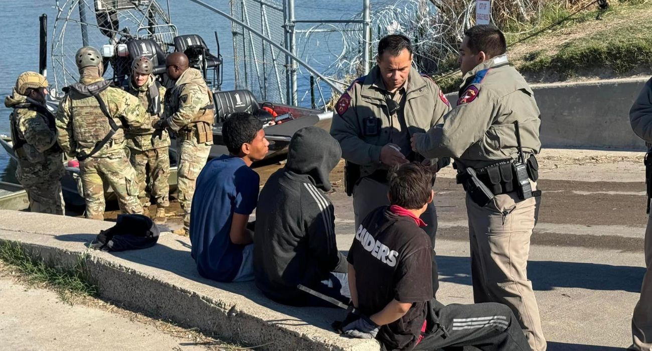 Texas National Guard and Texas DPS Troopers at the southern border