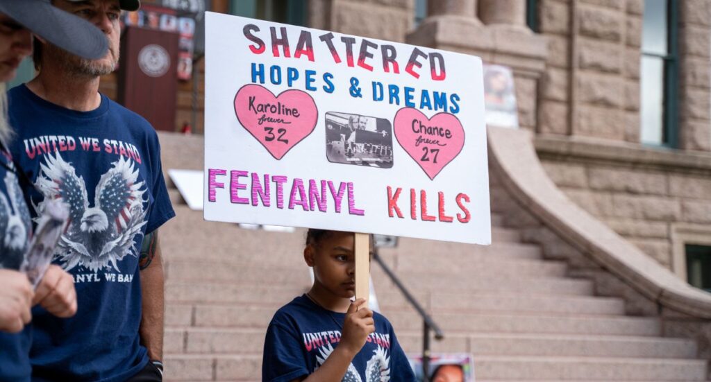 Community members gathered to raise awareness about the fentanyl crisis | Image by Emily Nava/The Dallas Express