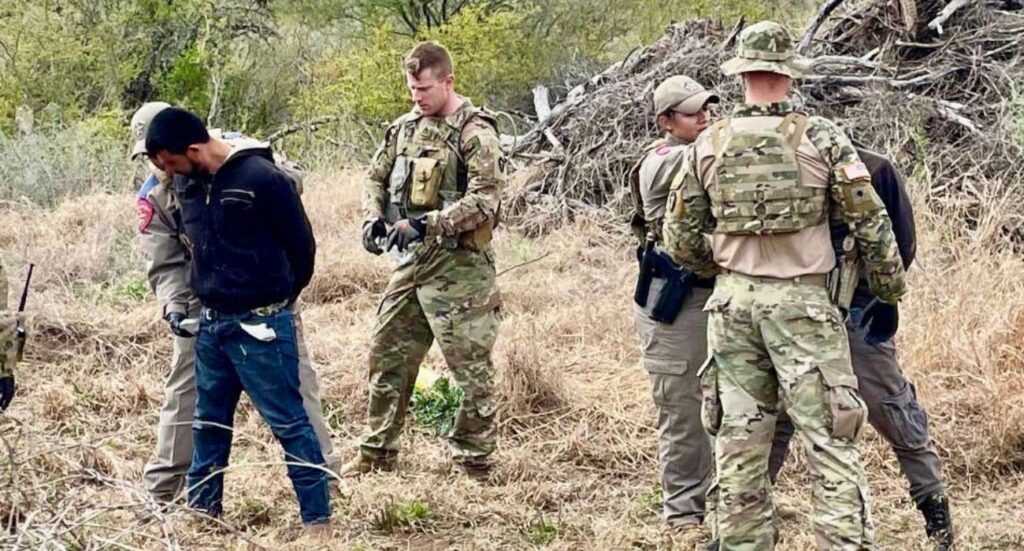 Texas National Guard detains an illegal alien at the southern border | Image by Office of the Texas Governor