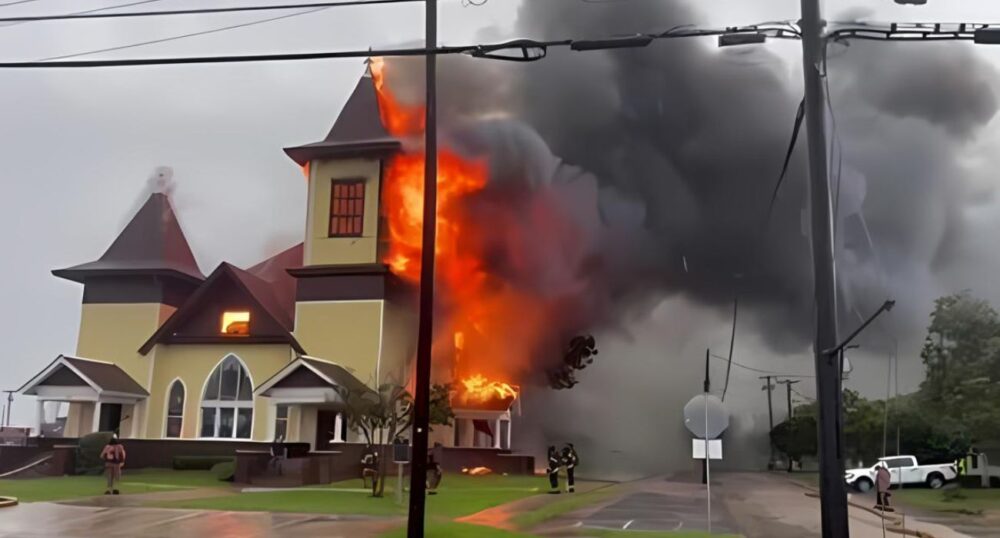 Local Church Destroyed in the Wake of Intense Storms