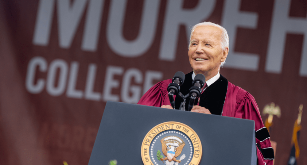 Biden Calls for Israel-Hamas Ceasefire at Commencement Address