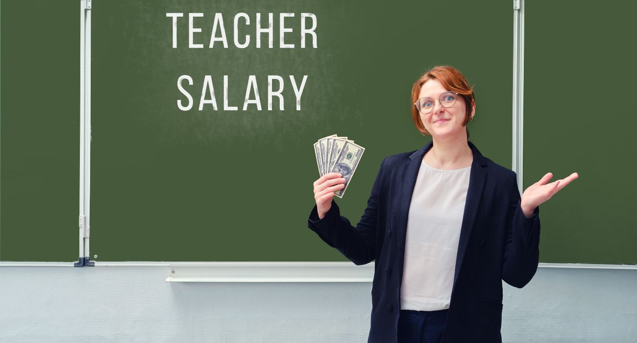 Teacher salary woman