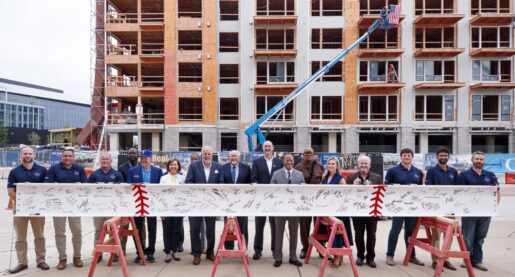 Topping off Event for One Rangers Way Luxury Apartments