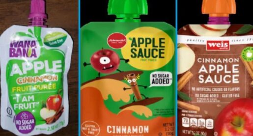 Lead-Contaminated Applesauce Pouches Left on Shelves for Months