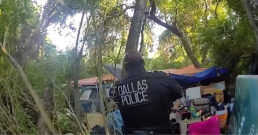 WATCH: Raw Video of Dallas PD Shooting at Homeless Camp