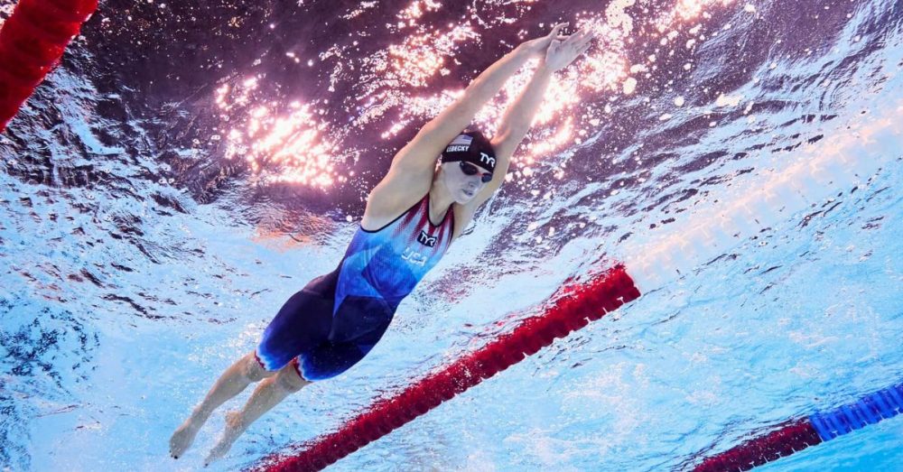 Ledecky Makes A Splash With Historic 9th Gold Medal In 800m Freestyle