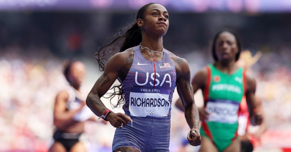 Sha’Carri Richardson Wins Her First Olympic Race