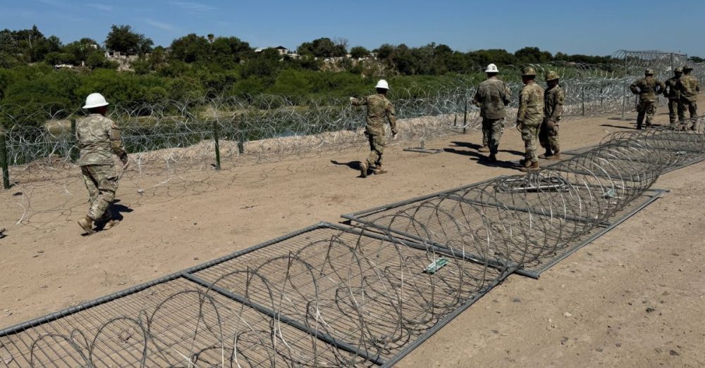 Texas Adds More Razor Wire To Border Barriers