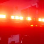 Tire Fire Gives Off Early Morning Glow On Dallas Highway