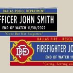 Dallas To Honor First Responders Who Died In The Line Of Duty With Street Toppers