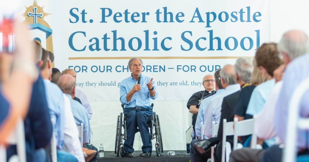 Gov. Abbott Attends Catholic School Groundbreaking