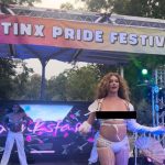 Pride Event Performer Exposes Their Fake Breasts To Kids