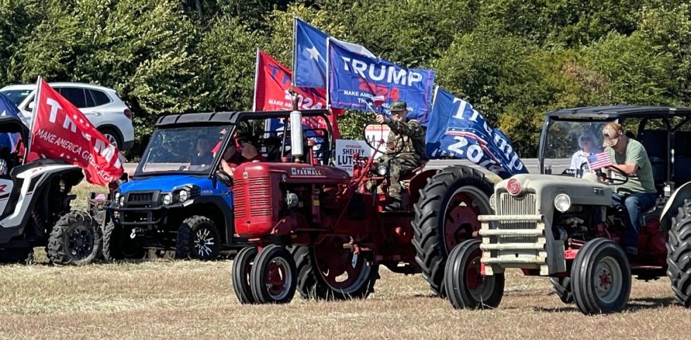 Shelley Luther, Others Ride In Trump Tractor Parade In Grayson County