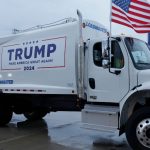 Trump Hits Campaign Trail In Garbage Truck After Biden’s Comment