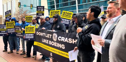 Manufacturing Workers Rally Outside GE Conference: Demand Investment In American Jobs, National Security