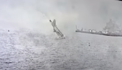 WATCH: Terrifying Moment Navy Jet Crashes Into San Diego Harbor After Pilots Safely Eject