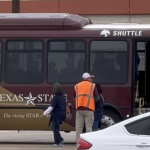 Are Texas State Univ Buses at Anti-Trump Rallies?