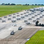 U.S. Military Stages Massive Elephant Walk At Kadena Air Base