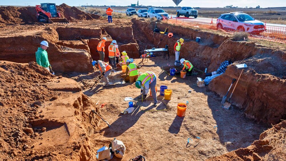 Giant Bones Unearthed During Texas Freeway Project