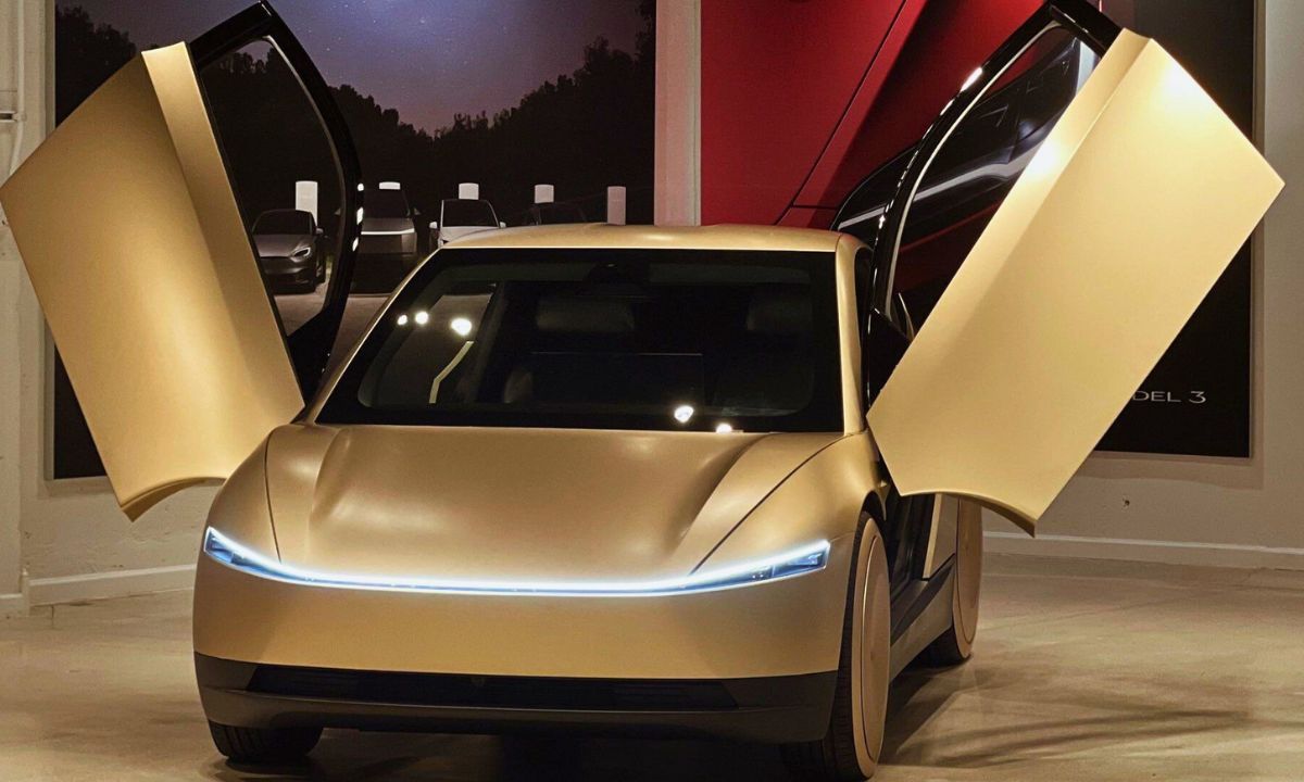 Cybercab Lettering Tesla Unveils Cybercab In Paris As Questions About Austin Deployment Grow