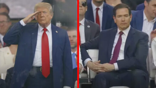 Rubio Slouches And Yawns At Historic U.S. Army 250th Military Parade