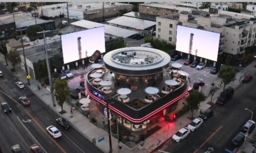 Roller Skates, Robots, 80 Plugs: Tesla’s Diner And Drive-In Zaps Hollywood’s Past