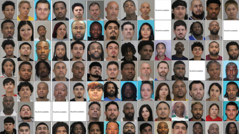 Dallas PD Arrests 96 Violent Felons In July Crackdown