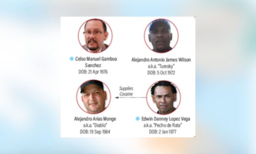 U.S. Sanctions Four Costa Ricans, Two Businesses Over Cocaine Trafficking