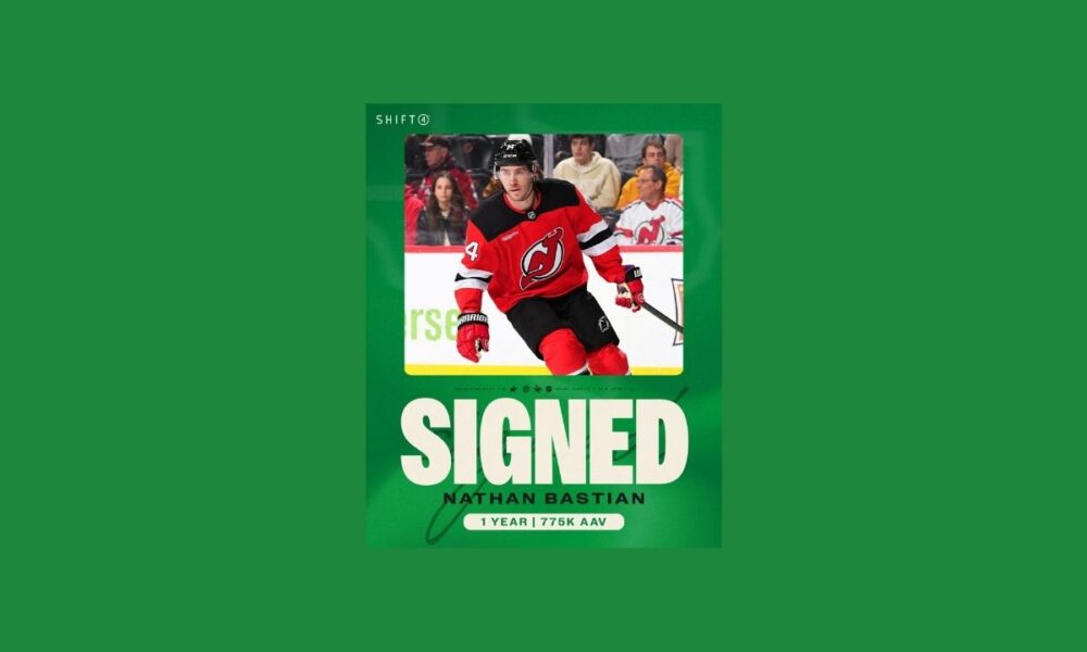 Nathan Bastian Inks $775K Contract With Dallas Stars For 2025-26