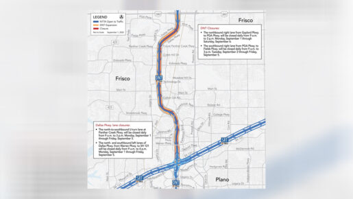 Dallas North Tollway Closures In Frisco Continue Through Saturday