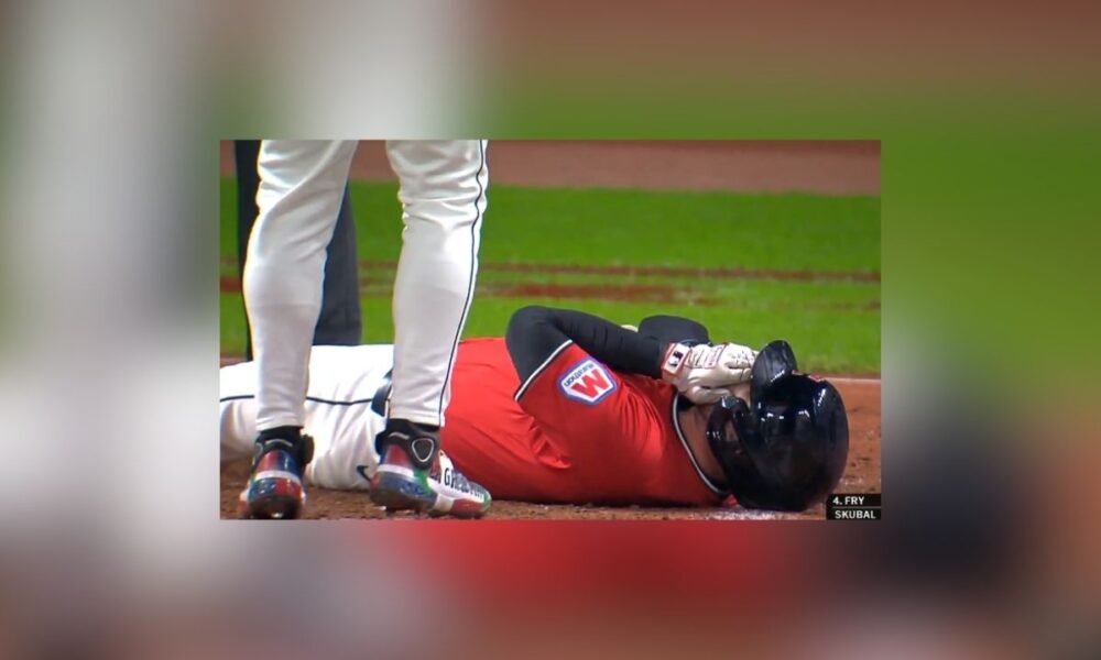 Guardians’ David Fry Suffers Broken Nose, Fractures After Pitch To Face