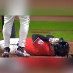 Guardians’ David Fry Suffers Broken Nose, Fractures After Pitch To Face