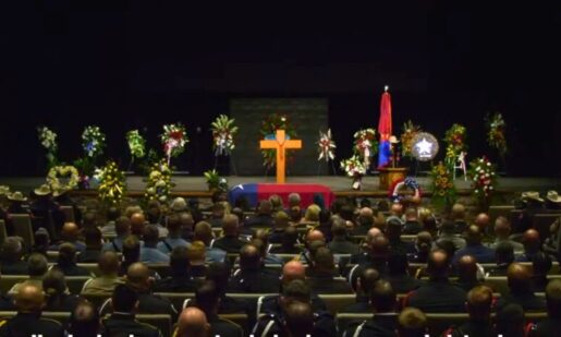 Police Across Texas Gather To Honor Trooper Jerry Adamick Jr.