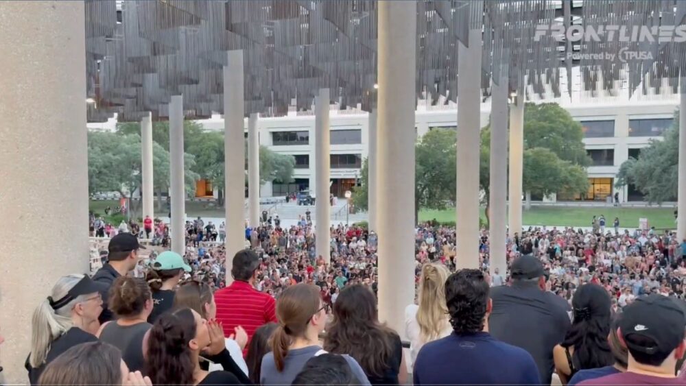 Gov. Abbott Calls UTSA’s Charlie Kirk Vigil “Beautiful” Tribute