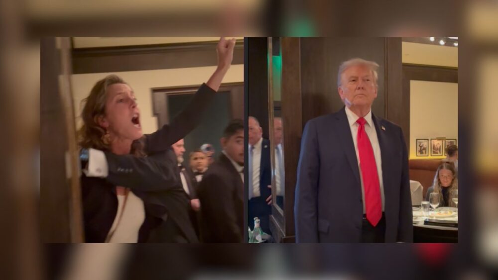 Trump Unfazed By Far-Left Code Pink Protest At D.C. Dinner