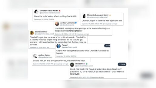 Social Media Users, Mainstream Media Celebrate Charlie Kirk’s Assassination With Disturbing Posts
