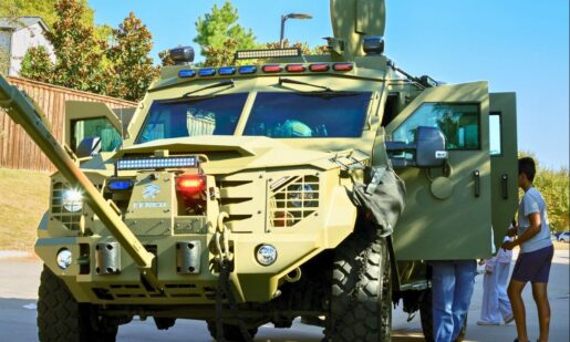 SWAT’s Armored Bearcat Steals The Show At Carroll Middle School Career Day
