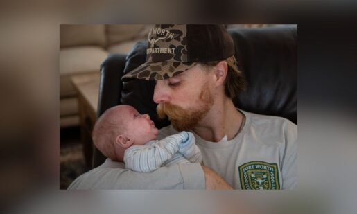Together At Last: Fort Worth Firefighter, Infant Son Reunite After Lengthy Medical Recoveries