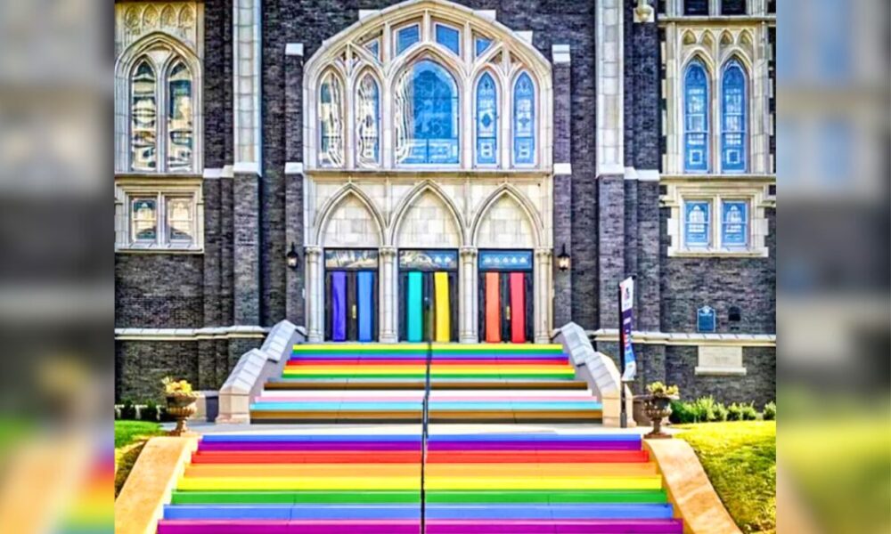 From Crosswalks To Church Steps: Dallas Church Turns Private Property Into Colorful Protest
