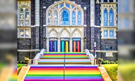 From Crosswalks To Church Steps: Dallas Church Turns Private Property Into Colorful Protest