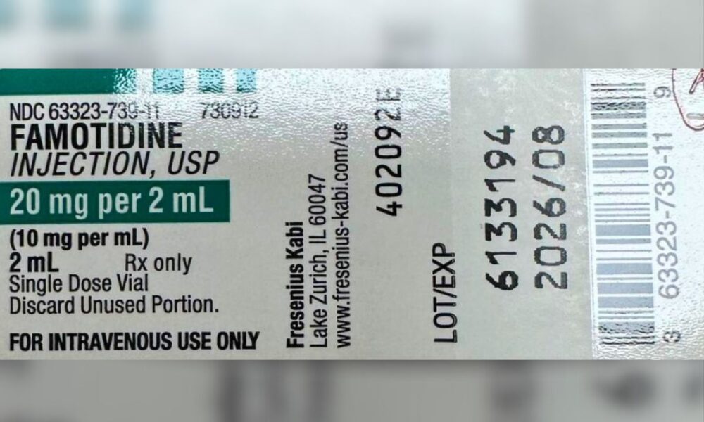 Hospital Acid Reflux Drug Recalled: Endotoxins Risk Sepsis, Shock