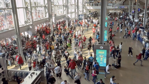 Viral Video Shows Cowboys Fans Sprinting Into AT&T Stadium For Standing-Room-Only Spots